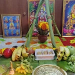 Satyanarayan Pooja diyas and sacred ritual at home